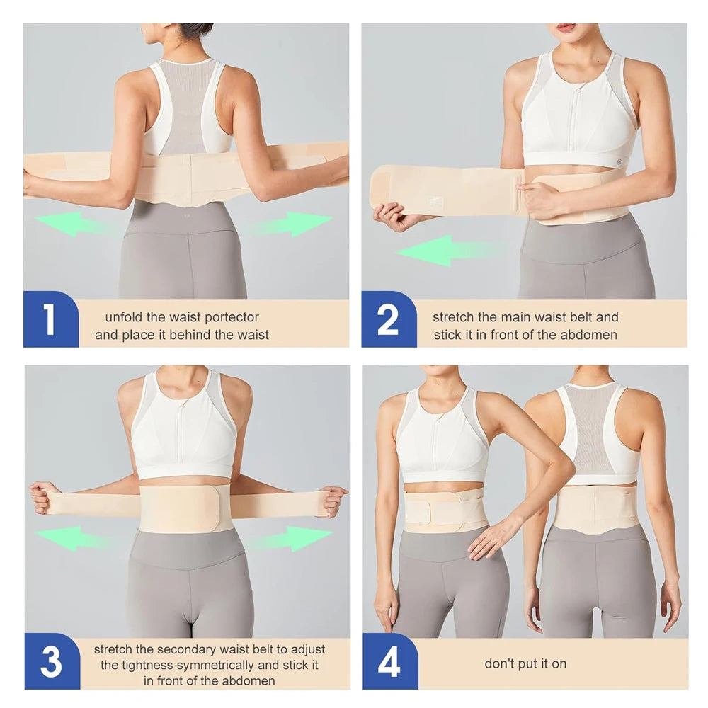 1PCS Thin Lower Back Brace | Lumbar Support | Wrap for Recovery,Workout,Herniated Disc Pain | Waist Trimmer Weight Loss Ab Belt