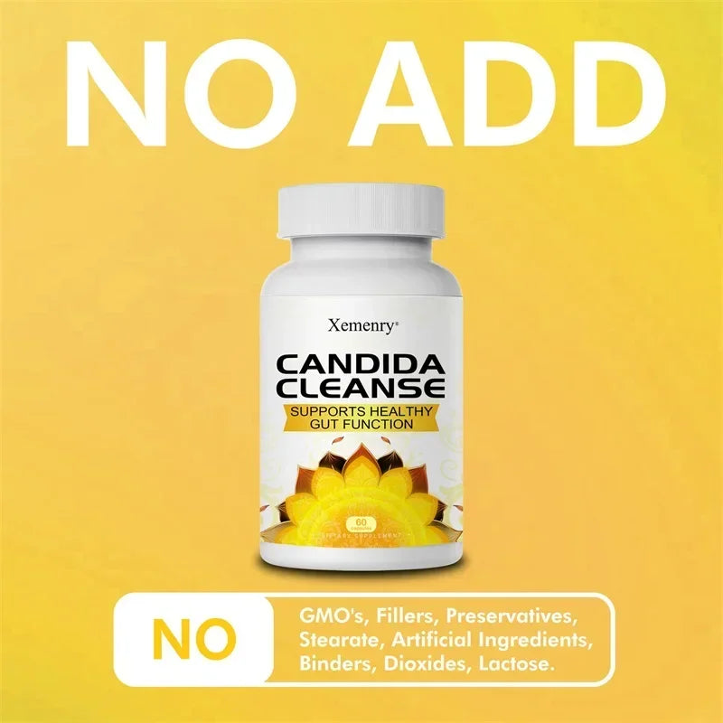 Candida Cleanse - Promotes Intestinal Health, Detoxification, Intestinal Cleansing, Promote Digestion & Metabolism, Immunity