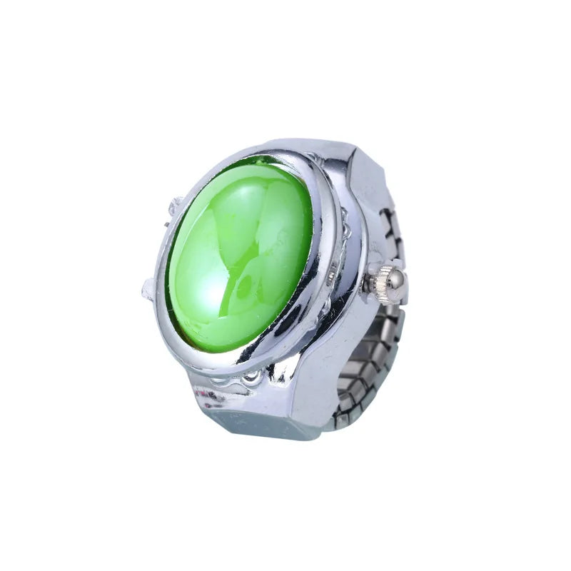 Luxury Ring Clock Elastic Stretchy Quartz Watches Rings for Men Ladies Man Male Finger Hour Functional Vintage Pocket Jewelry