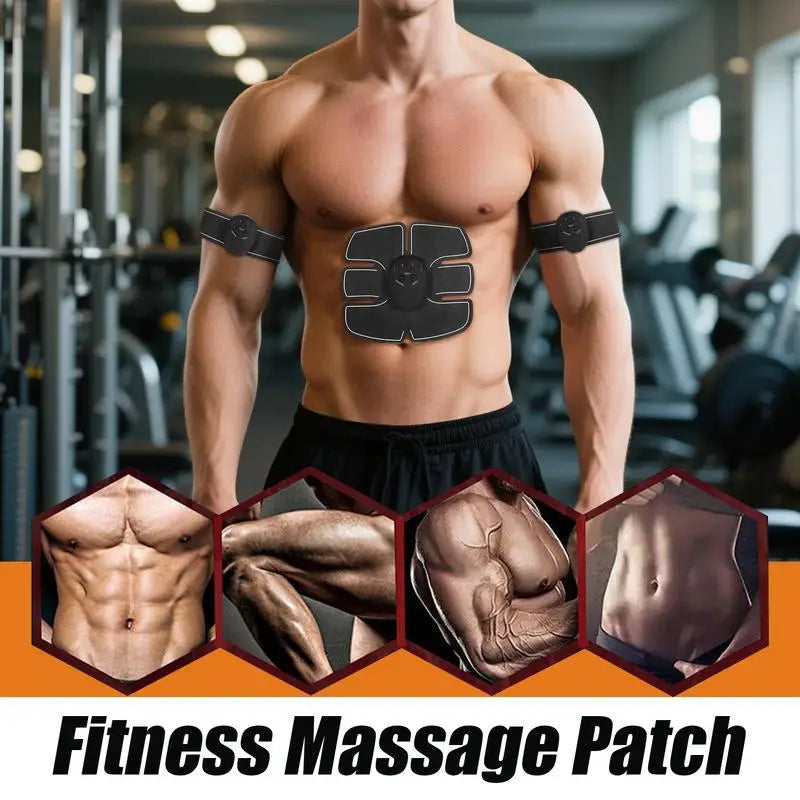 Ems Muscle Stimulator EMS Ab Stimulator for Muscle Growth Rechargeable Workout Equipment Strength Training Fitness Trainer Core