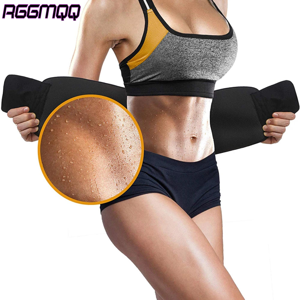 1PC Waist Trimmer,Adjustable Neoprene Ab Trainer Belt for Back Support,Sweat Band Waist Trainer for Training, Workouts,Women Men