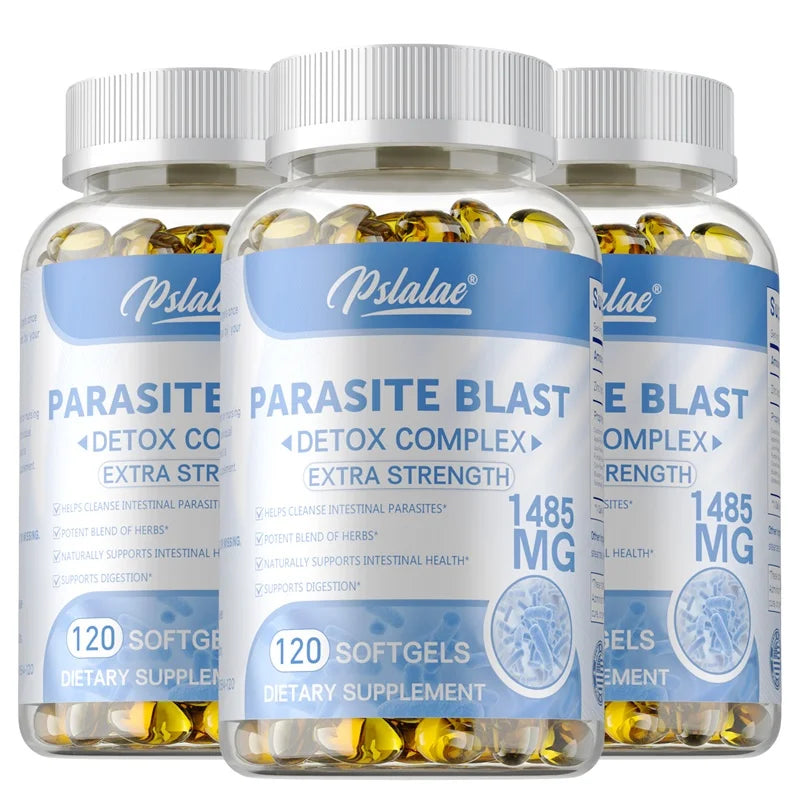 Parasite Blast - Removes All Body Parasites, Natural Gut Health, Cleans Colon Detox + Cleanse, Liver Immunity