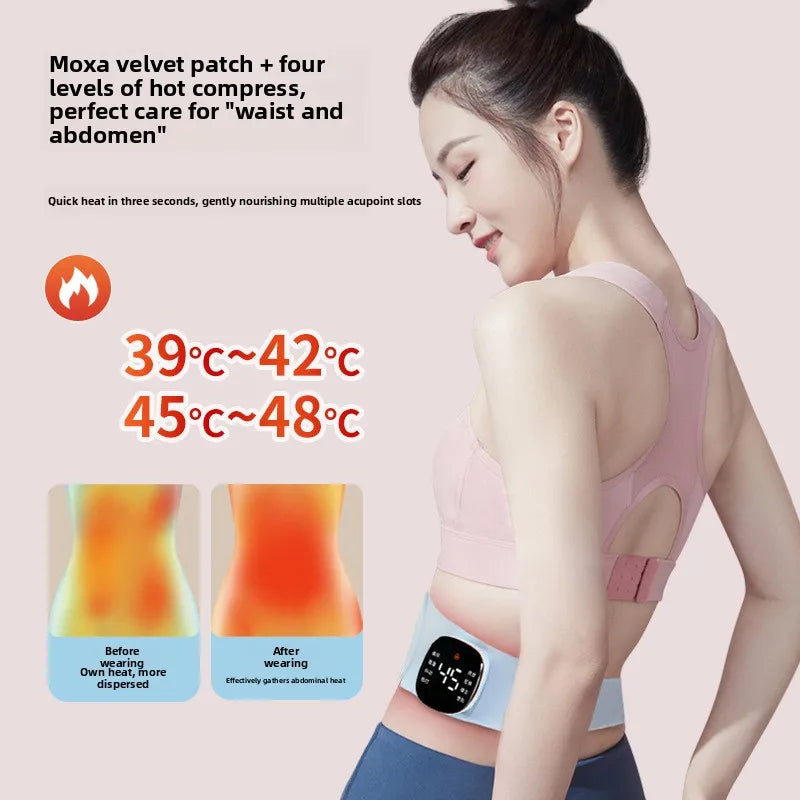 EMS Ab Workout Belt Microcurrent Portable Herb Heating Massage