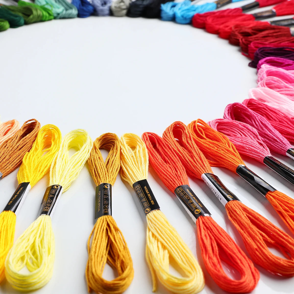 50pcs Cross Stitch Embroidery Thread Rainbow Embroidery Thread Cross Stitch Embroidery Thread Cotton Bracelet Thread Silk Thread