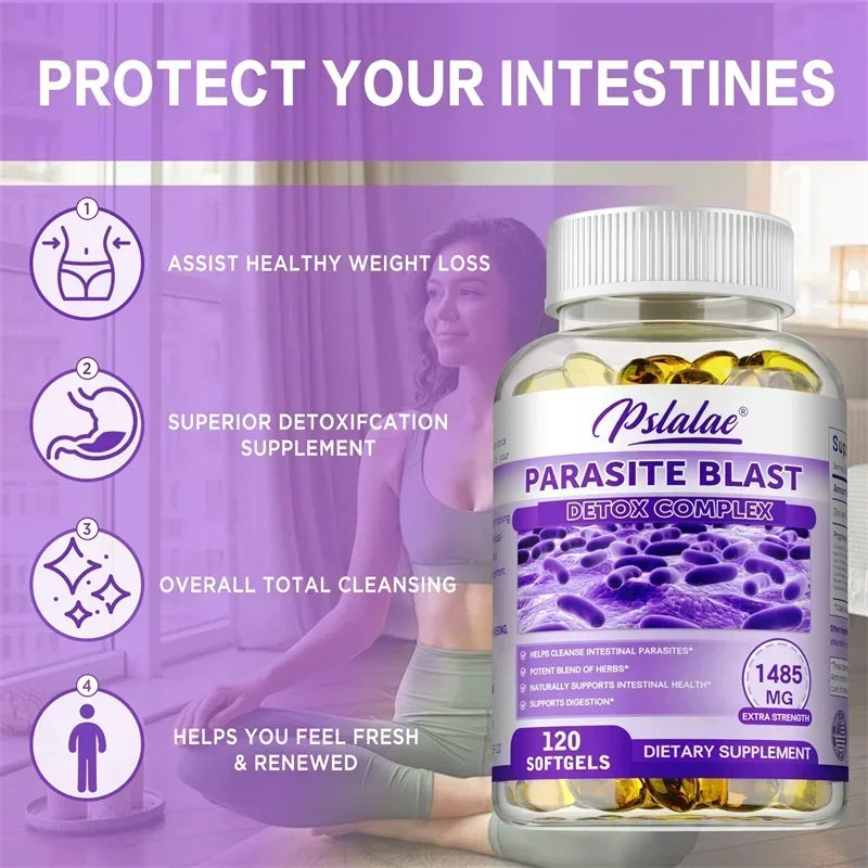 Parasite Blast Complex - Promote Digestive and Intestinal Health, Cleans Colon, Metabolism, and Enhance Immunity