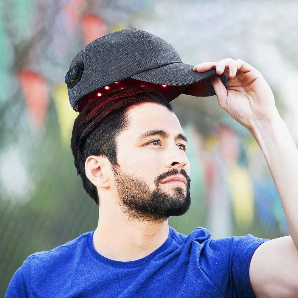 New Infrared LEDs 660nm&850nm Red Light Therapy Hair Growth Cap For Hair Regrowth Anti Hair Loss Relax Scalp Anti-inflammatory