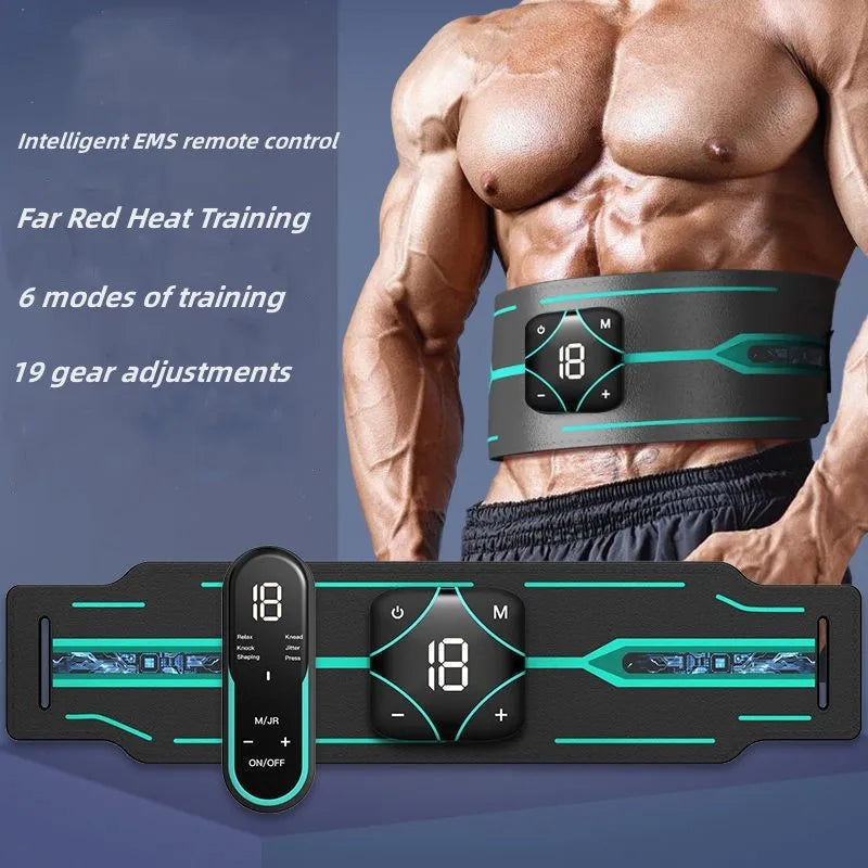 ABS Stimulator Ab Machine Abdominal Toning Belt EMS Trainer Massage Workout Portable Ab Stimulator Fitness Strength Training