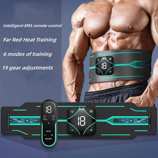 ABS Stimulator Ab Machine Abdominal Toning Belt EMS Trainer Massage Workout Portable Ab Stimulator Fitness Strength Training