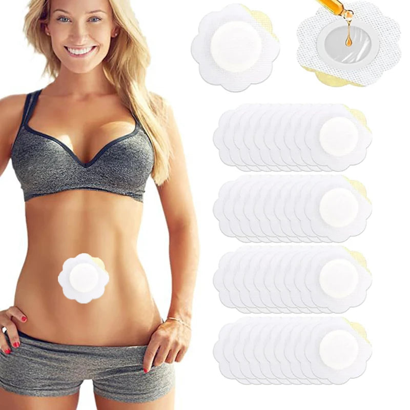 20Pcs/set Replacement Disposable Castor Oil Pack Self-Adhesive Adhesive Navel Stickers Seepage Resistant Belly Button Protectors