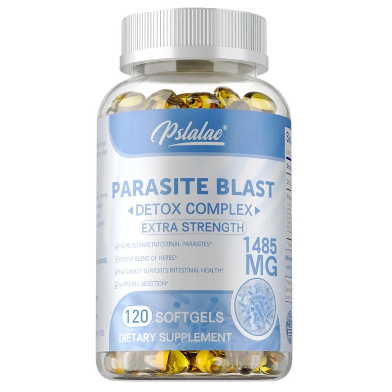 Parasite Blast - Removes All Body Parasites, Natural Gut Health, Cleans Colon Detox + Cleanse, Liver Immunity