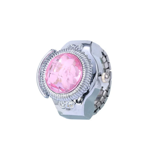 Luxury Ring Clock Elastic Stretchy Quartz Watches Rings for Men Ladies Man Male Finger Hour Functional Vintage Pocket Jewelry