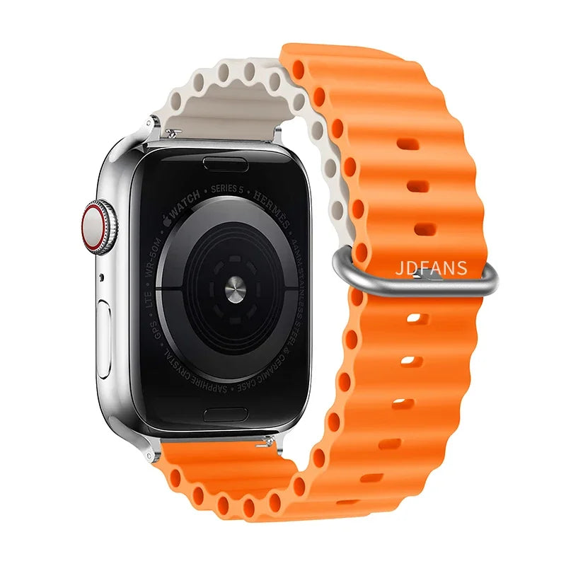 Ocean Band for Apple Watch Straps 45mm 46mm 44mm Ultra 2 49mm 41mm 42mm 40mm wrist bracelet correa iWatch series 7 6 3 se 8 9 10