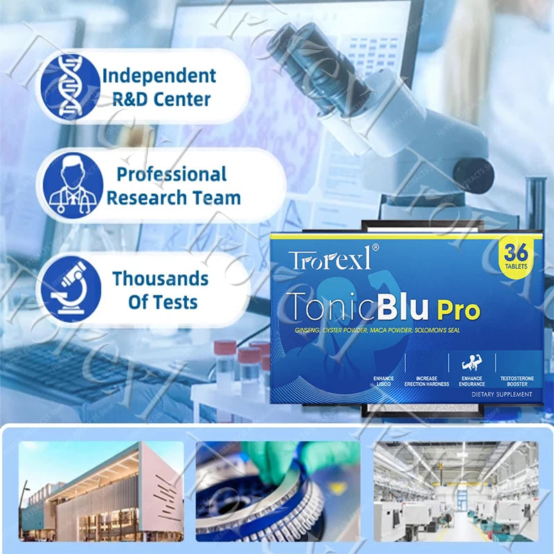 Natural Oyster & Ginseng Blue Pills Male Enhancing Supplement Support Energy & Stamina 36-360 Tablets