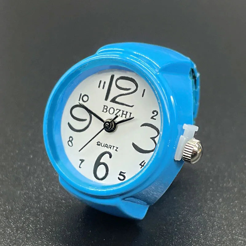 Luxury Ring Clock Elastic Stretchy Quartz Watches Rings for Men Ladies Man Male Finger Hour Functional Vintage Pocket Jewelry