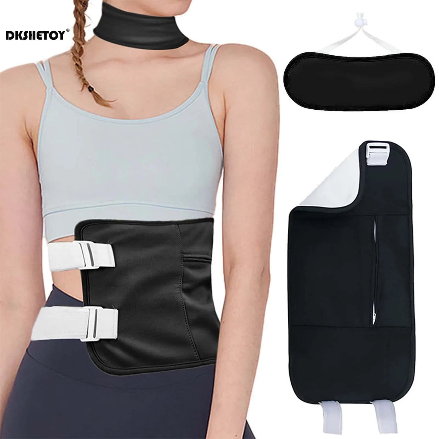 Waist Neck Castor Oil Pack Neck Waist Oil Pack Set compression Kit Health Practical Waist Neck Wrap  Liver Abdomen Muscles