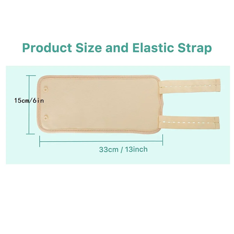 A13I-2Piece Castor Oil Joint Pack Essential Oil Leg Care Pack Leakproof German Castor Oil Hand Pack Reusable Black