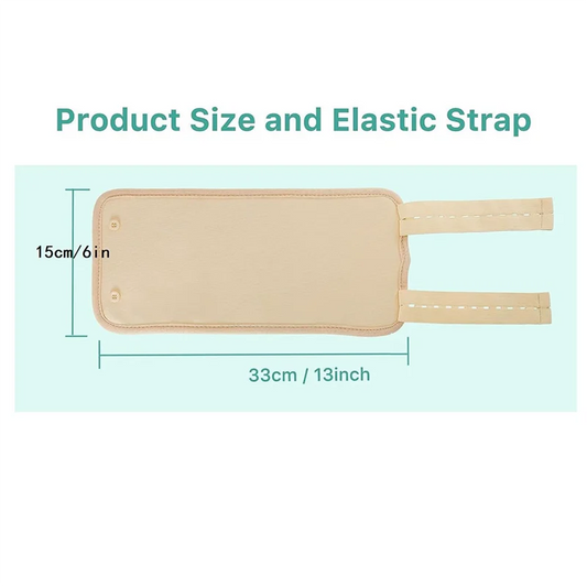 A13I-2Piece Castor Oil Joint Pack Essential Oil Leg Care Pack Leakproof German Castor Oil Hand Pack Reusable Black