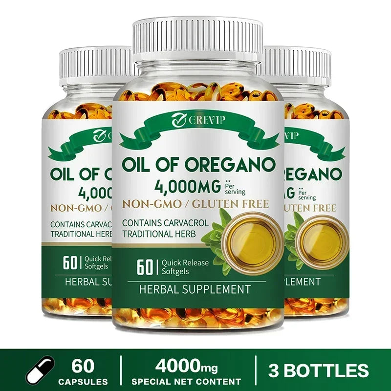 Oil of Oregano Healthy Immune Supplement - for Digestion, Heart Health, Detoxification