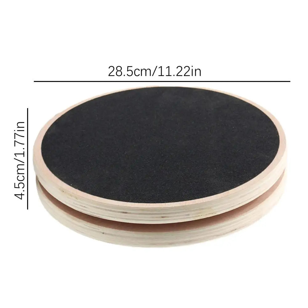 Waist Sculptor AB Disc Machine Wooden Disc Sculpture Twist With Handles Workout Training Board Body Trainer For Hips And Thighs