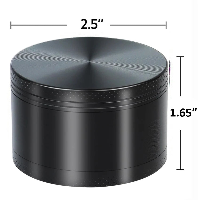 2.5" 63MM Dry Herb Grinder Metal 4-layer Tobacco Grinder Spice Miller Crusher Zinc Alloy Smoke Accessories