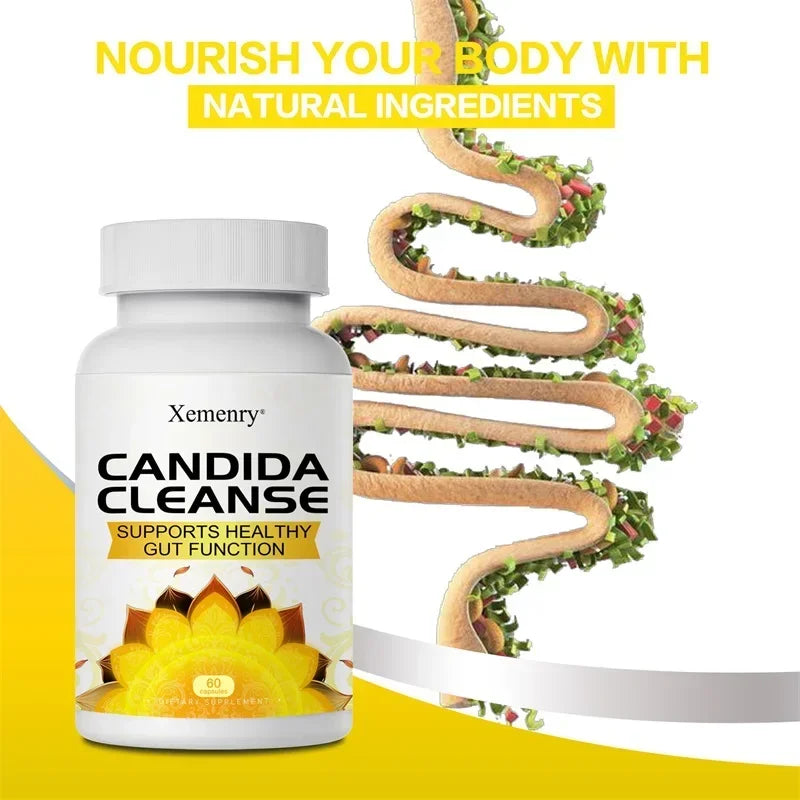 Candida Cleanse - Promotes Intestinal Health, Detoxification, Intestinal Cleansing, Promote Digestion & Metabolism, Immunity
