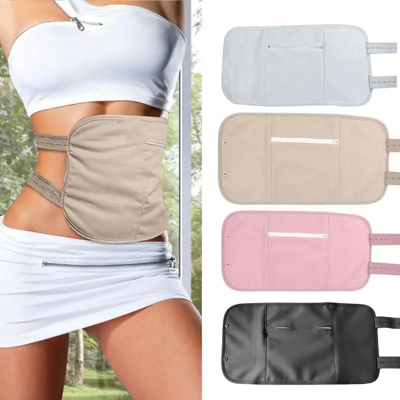 Castor Oil Pack Wrap Soft Castor Oil Packs Compress Pad Elastic Organic Castor Oil Wrap Sleep Aid Pack Reusable for Liver