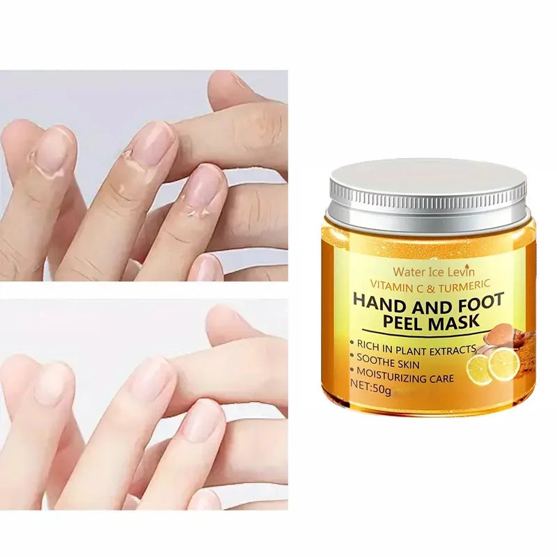 1/3/5/10 Pcs Vitamin C Turmeric Hand and Foot Skin Mask Moisturizing Exfoliating Hand Wax Cream Exfoliating Foot Skin Care
