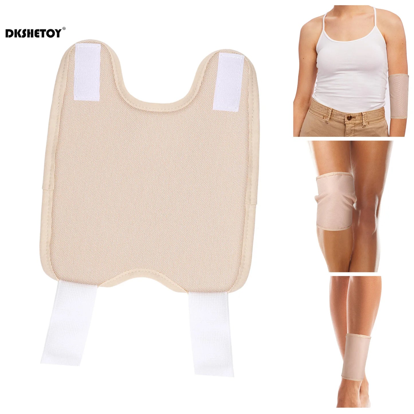 Reusable Castor Oil Pack Organic Knee Pain Compress Wrap Adjustable Pad Self Conditioning Aid Liver Abdomen Muscles Kidneys