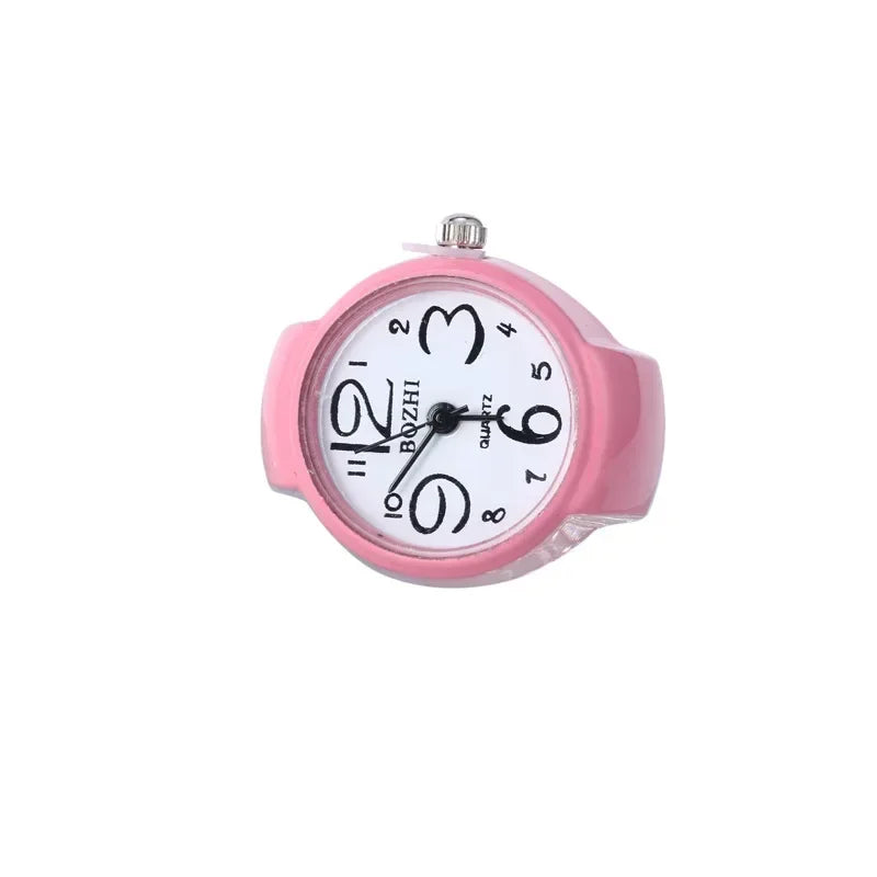 Luxury Ring Clock Elastic Stretchy Band Quartz Reloj Rings for Men Ladies Male Finger Heart Pocket Watch Hip-Hop Man New Jewelry