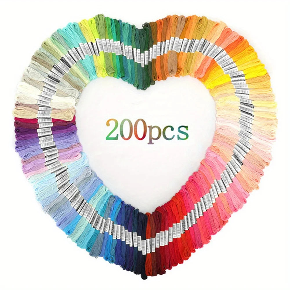 50pcs Cross Stitch Embroidery Thread Rainbow Embroidery Thread Cross Stitch Embroidery Thread Cotton Bracelet Thread Silk Thread
