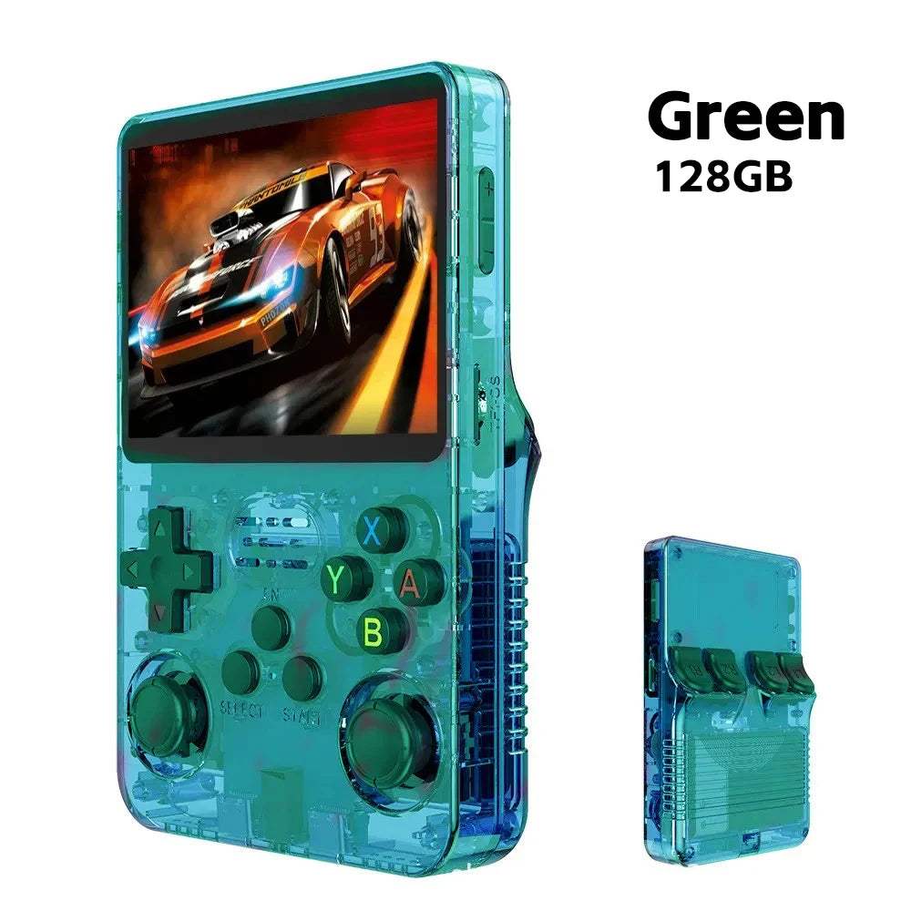 BOYHOM NEW R36S Retro Video Game Console Linux System 3.5 Inch IPS Screen Portable Pocket Player 64GB 128G Games best Kids gifts