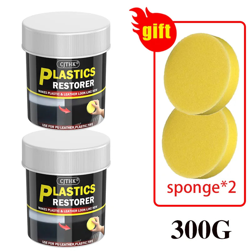 150g Car Plastic Restorer Back To Black Gloss Car Cleaning Products Plastic Leather Restore Auto Polish Repair Coating Renovator