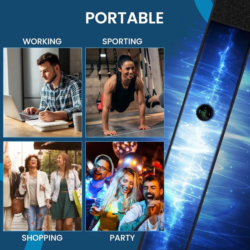 ABS Stimulator, Muscle Machine Workout Equipment, Ab Toning Belt Muscle Toner Fitness Training for Abdomen/Arm/Leg, Ab Trainer f