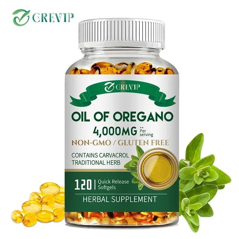 Oil of Oregano Healthy Immune Supplement - for Digestion, Heart Health, Detoxification